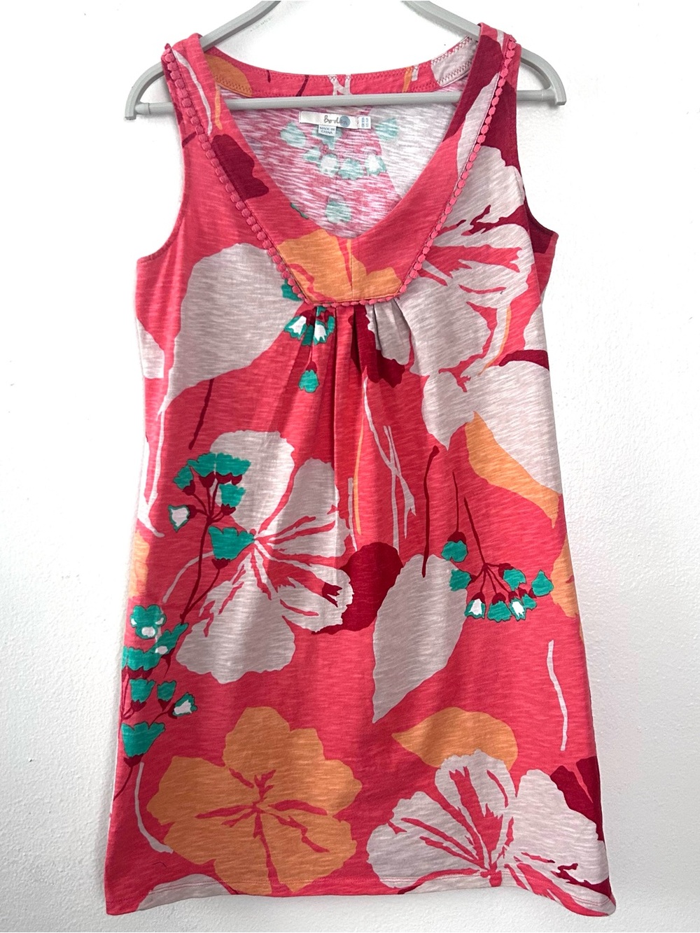 Boden Women’s Dress Size 6 USA size Floral Empire Waist V Neck Sleeveless